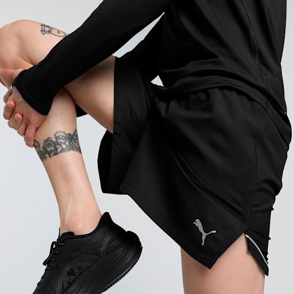 ULTRAWEAVE Men's 5" Running Shorts, PUMA Black-Glowing Red, extralarge-IND